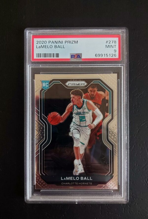 2020-21 Panini Prizm Lamelo Ball #278 RC Auto PSA 9