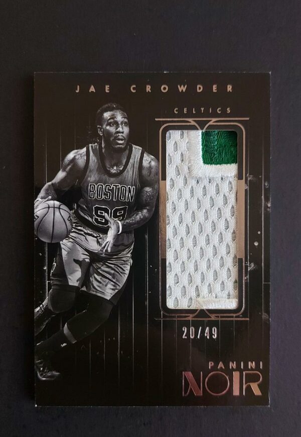 2015-16 Panini Noir Jae Crowder #6 20/49 Jersey