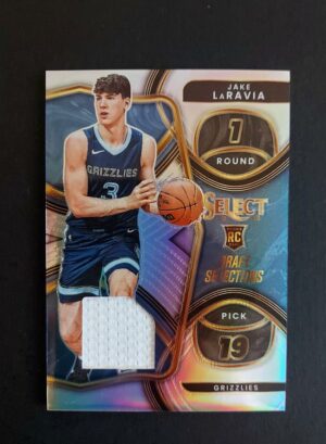 2022-23 Panini Select Draft Selections Jake LaRavia Prizm RC Jersey