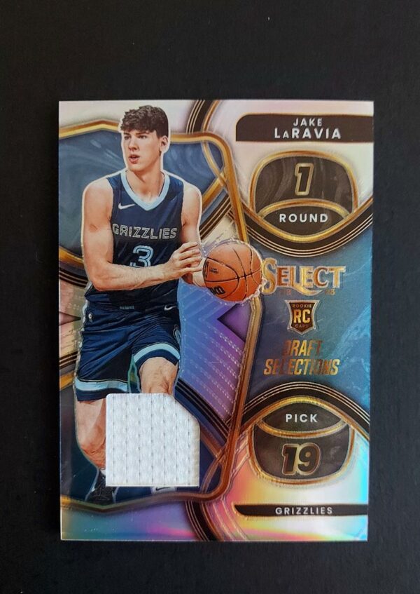 2022-23 Panini Select Draft Selections Jake LaRavia Prizm RC Jersey