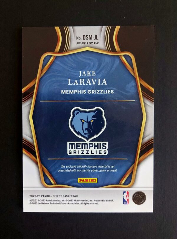 2022-23 Panini Select Draft Selections Jake LaRavia Prizm RC Jersey