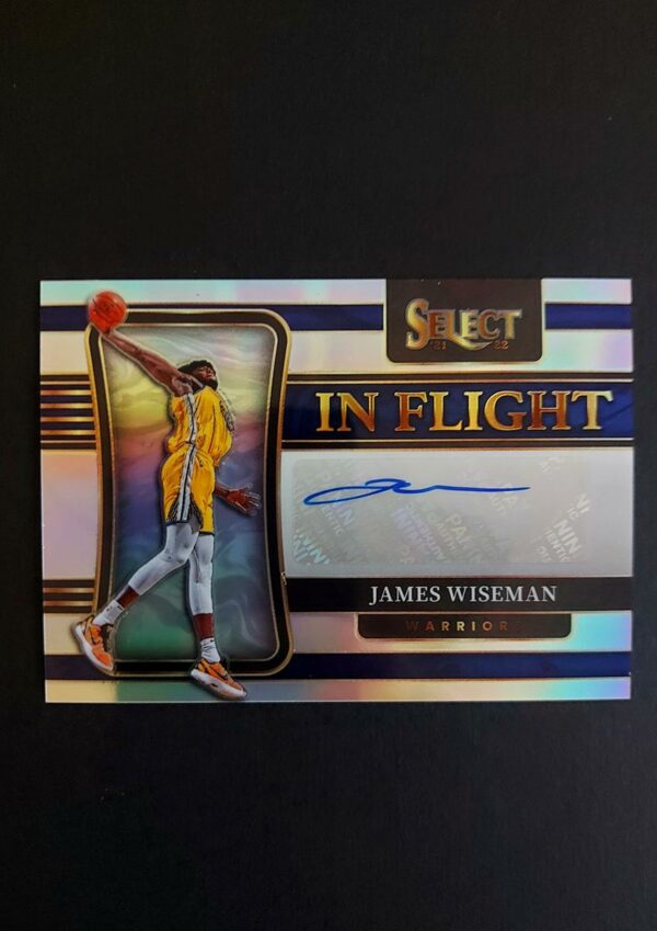 2021-22 Panini Select In Flight James Wiseman Prizm Auto 233/299