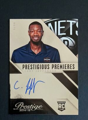 2014-15 Panini Prestige Prestigious Premiers Cory Jefferson RC Auto