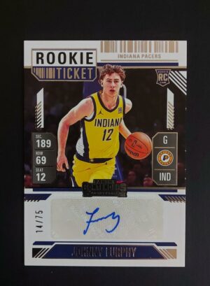 2024-25 Panini Contenders Rookie Ticket Johnny Furphy 14/75 RC Auto