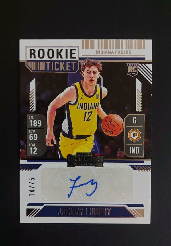 2024-25 Panini Contenders Rookie Ticket Johnny Furphy 14/75 RC Auto