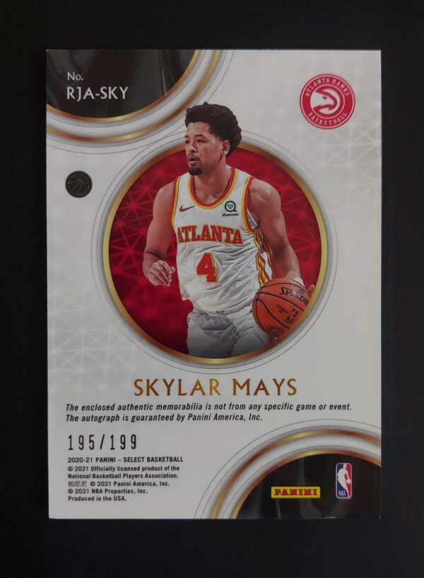 2020-21 Panini Select Skylar Mays 195/199 RC Auto Jersey