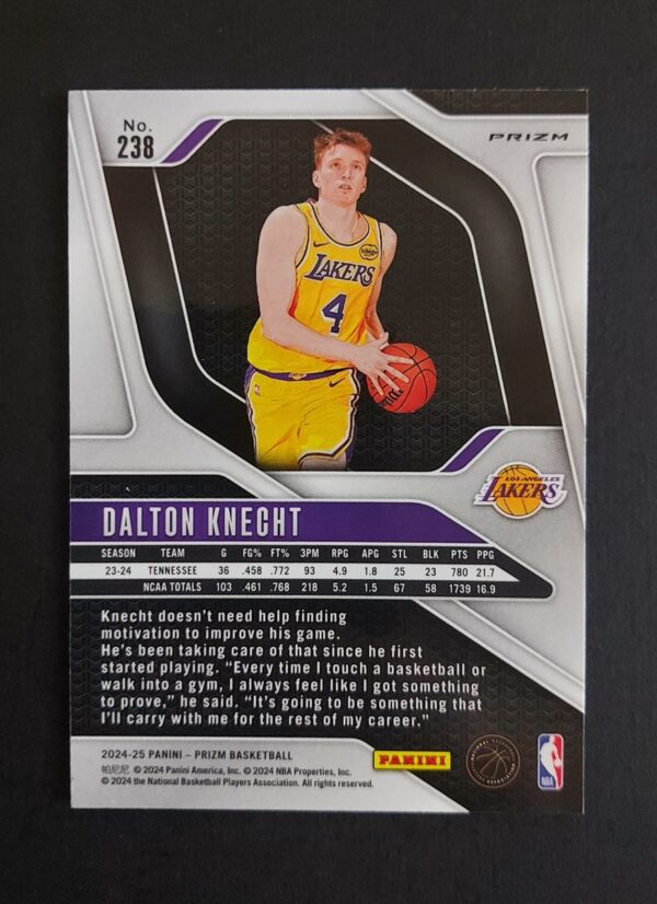 2024-25 Panini Prizm Dalton Knecht #238 RC Hyper