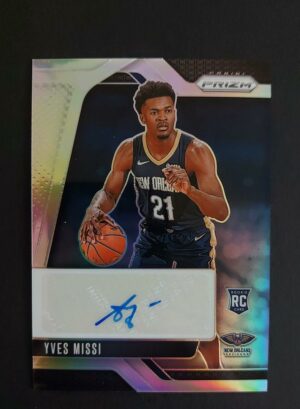 2024-25 Panini Prizm Yves Missi RC Auto Silver
