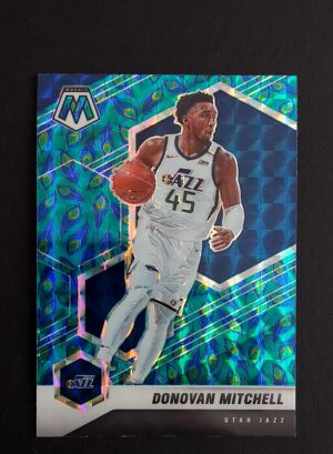 2020-21 Panini Mosaic Donovan Mitchell #64 Peacock SSP