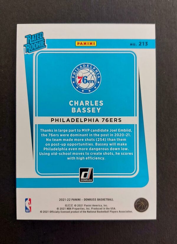2021-22 Panini Donruss Charles Bassey #213 25/49