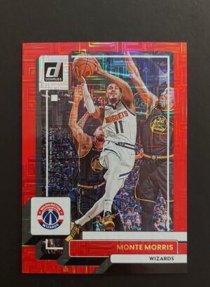 2022-23 Panini Donruss Monte Morris #199 68/99 Red Choice