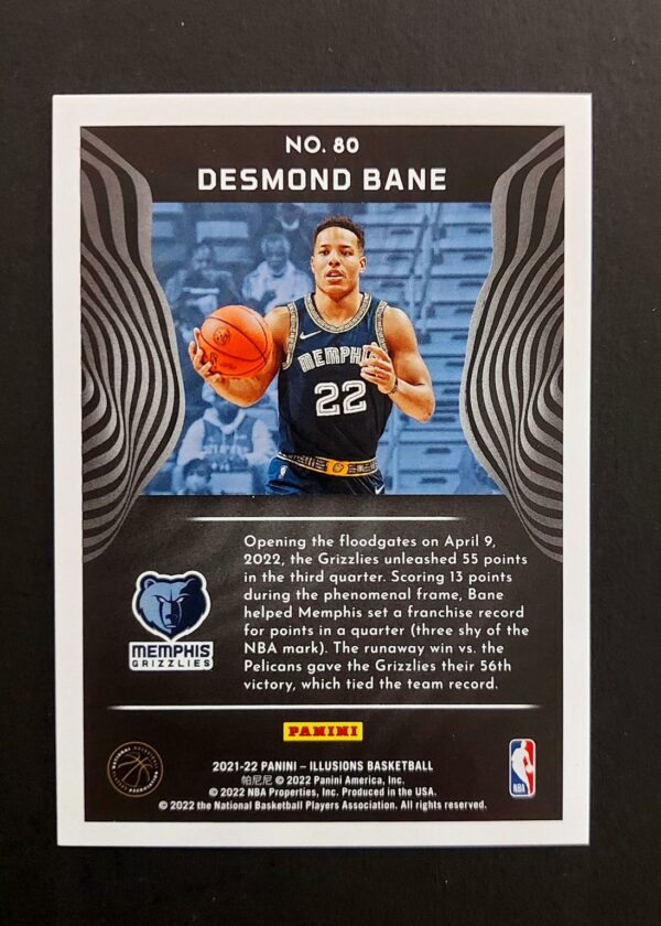2021-22 Panini Illusions Desmond Bane #80 04/25