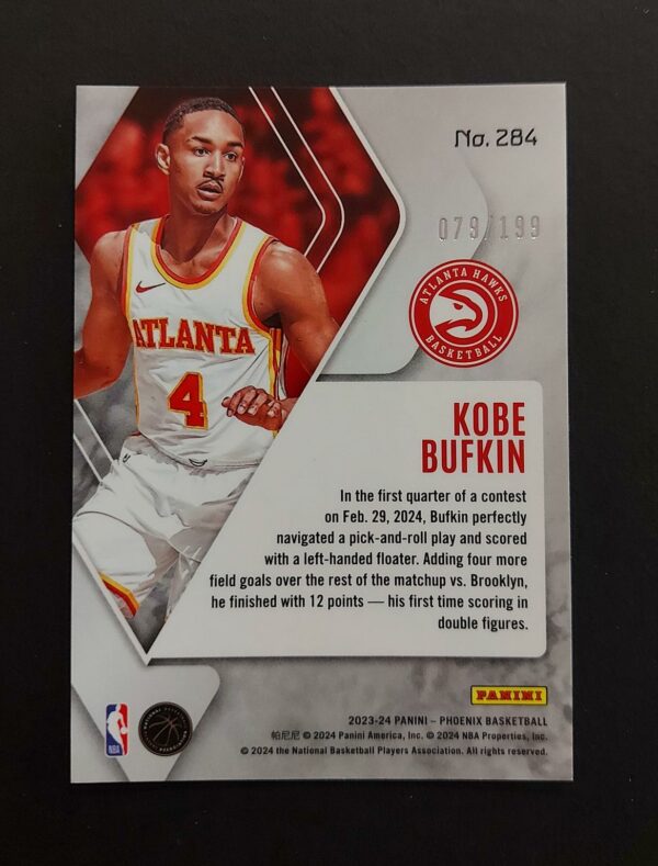 2023-24 Panini Phoenix Kobe Bufkin #284 079/199 RC