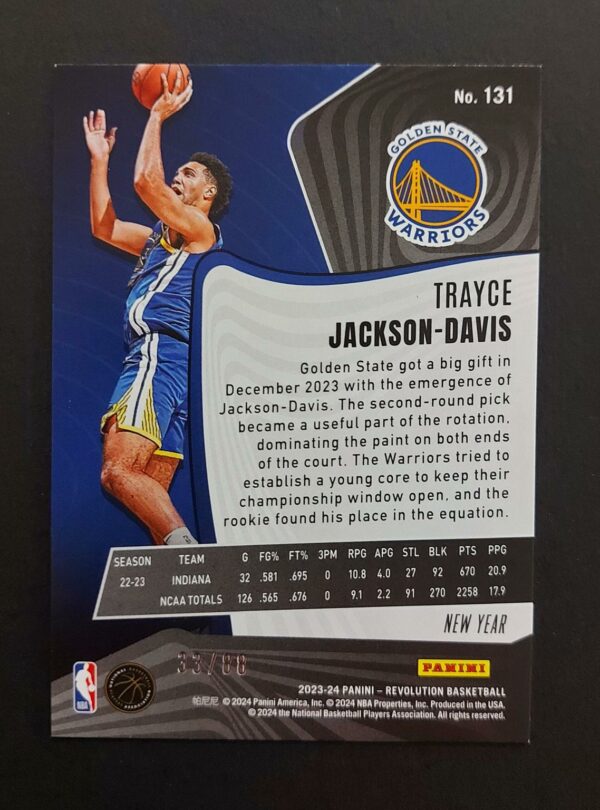 2023-24 Panini Revolution Trayce Jackson-Davis #131 33/88 RC