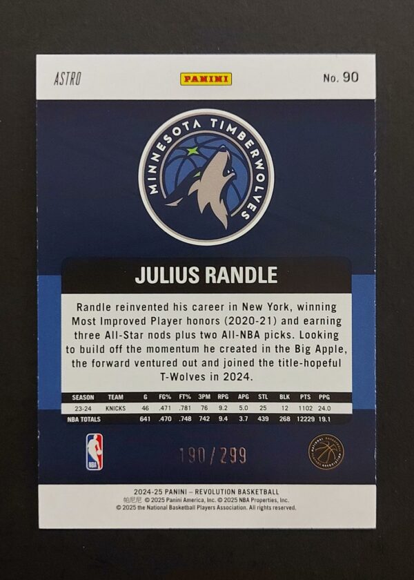 2024-25 Panini Revolution Julius Randle #90 190/299