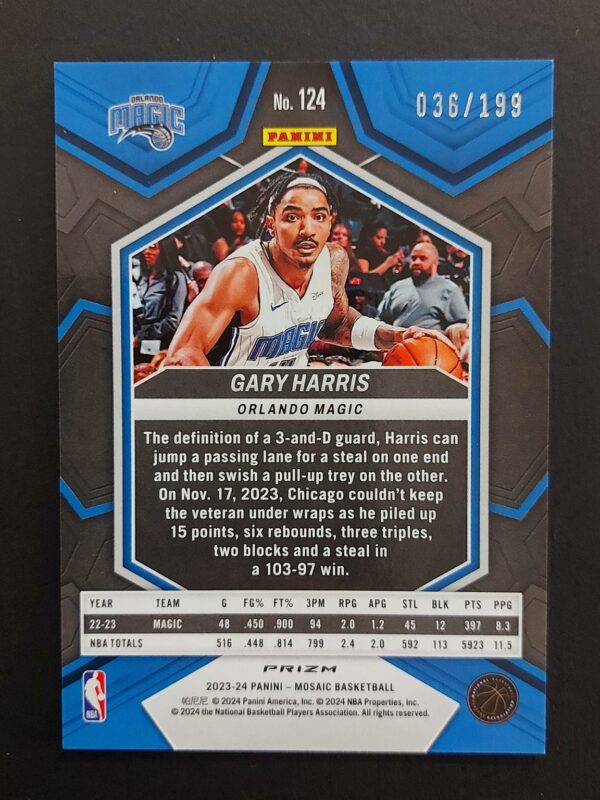 2023-24 Panini Mosaic Gary Harris #124 036/199
