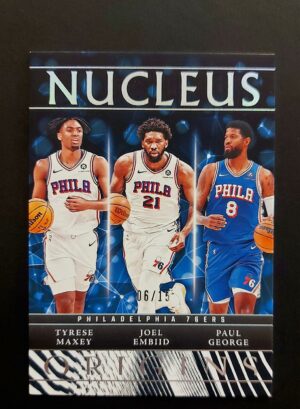 2024-25 Panini Origins Nucleus Maxey Embiid George 06/15