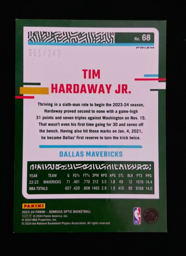 2023-24 Panini Optic Tim Hardaway Jr #68 065/249