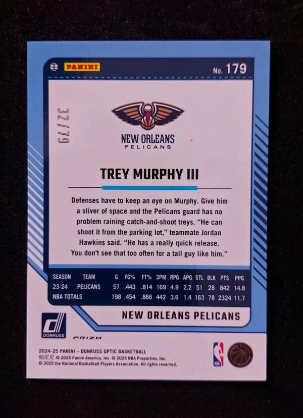 2024-25 Panini Optic Trey Murphy III #179 32/79
