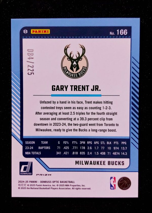 2024-25 Panini Optic Gary Trent Jr #166 084/225