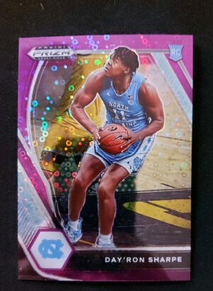 2021-22 Panini Prizm Draft Picks Day'ron Sharpe #25 22/50 RC