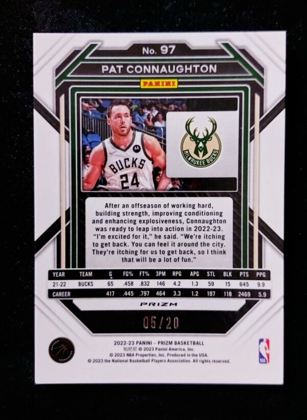 2022-23 Panini Prizm Pat Connaughton #97 05/20