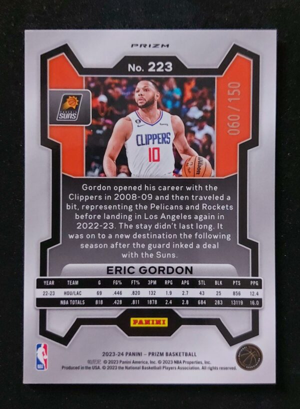 2023-24 Panini Prizm Eric Gordon #223 060/150