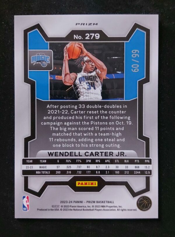 2023-24 Panini Prizm Wendell Carter Jr #279 060/99