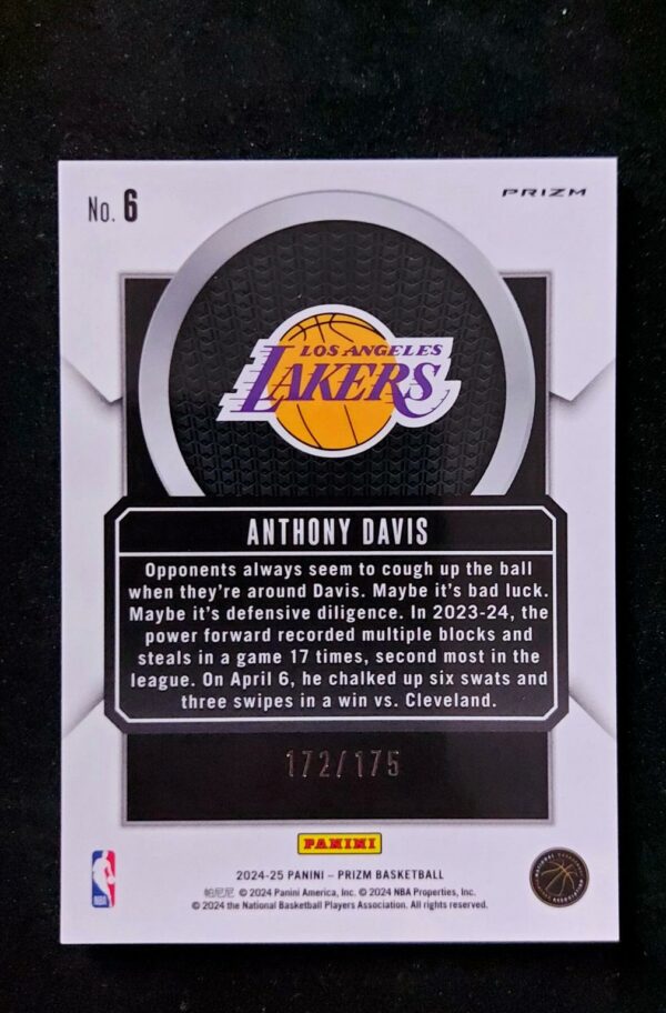 2024-25 Panini Prizm Talismen Anthony Davis 172/175