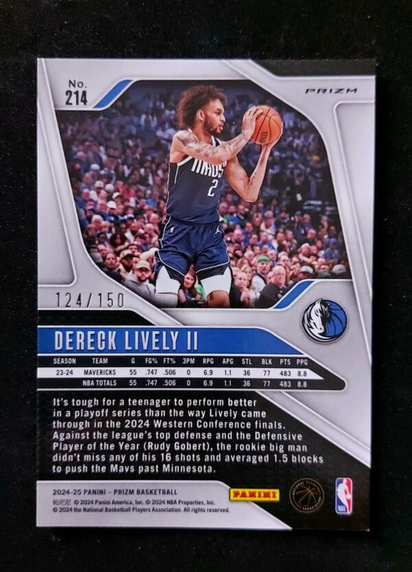 2024-25 Panini Prizm Dereck Lively II 124/150 Pandora