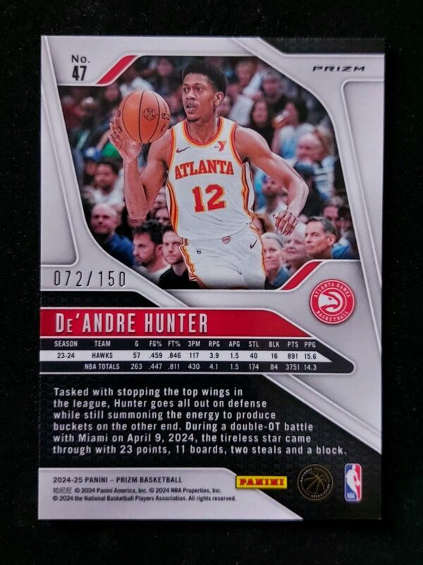 2024-25 Panini Prizm De'Andre Hunter 072/150 Pandora
