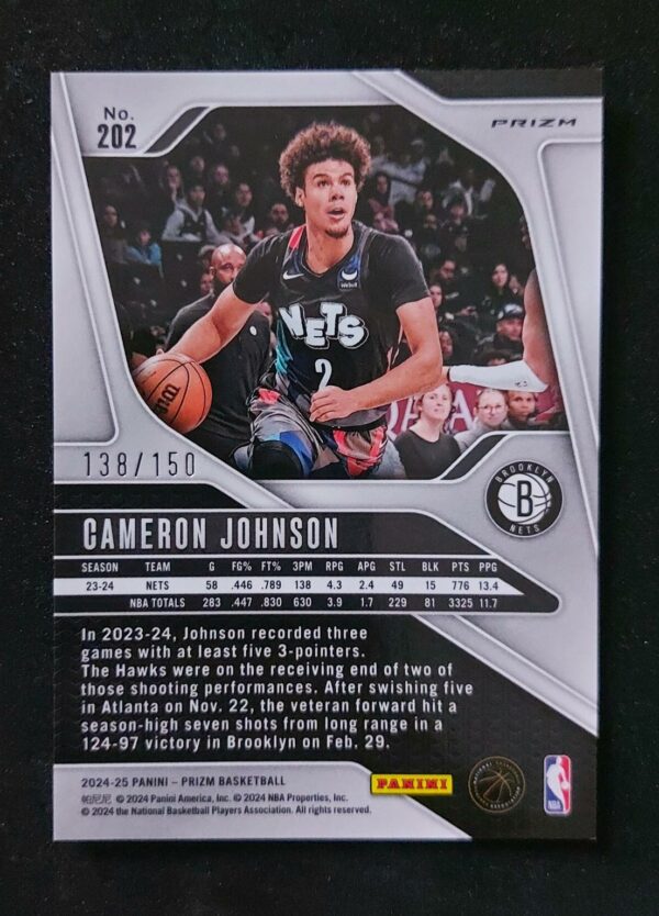 2024-25 Panini Prizm Cameron Johnson 138/150 Pandora