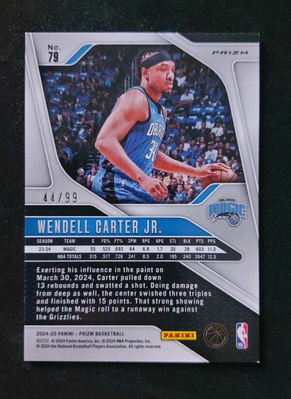 2024-25 Panini Prizm Wendell Carter Jr #79 44/99