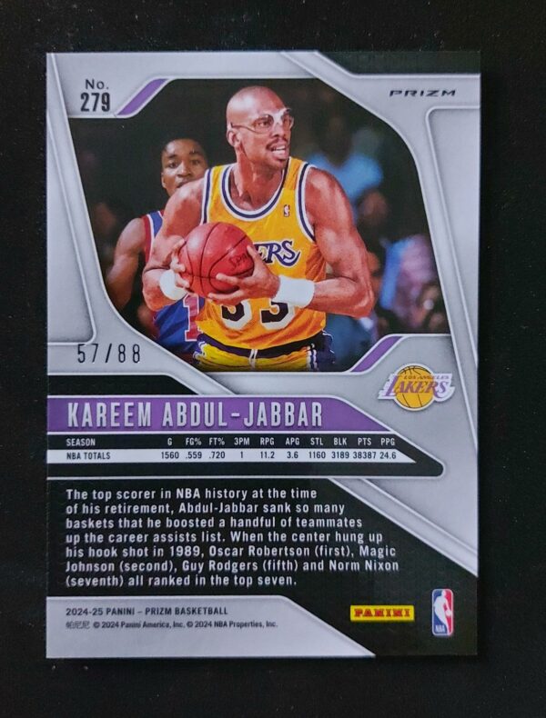 2024-25 Panini Prizm Kareem Abdul-Jabbar #279 57/88