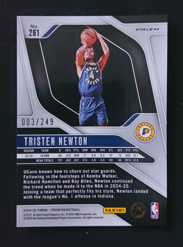 2024-25 Panini Prizm Tristen Newton #261 003/249 RC