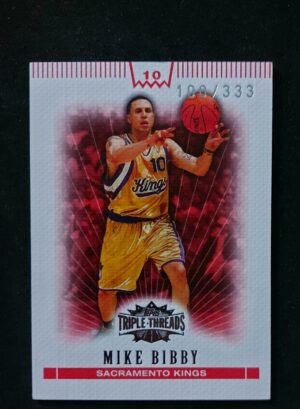 2007-08 Topps Tripple Threads Mike Bibby 100/333