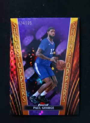 2023-24 Topps Finest Showstoppers Paul George 074/125