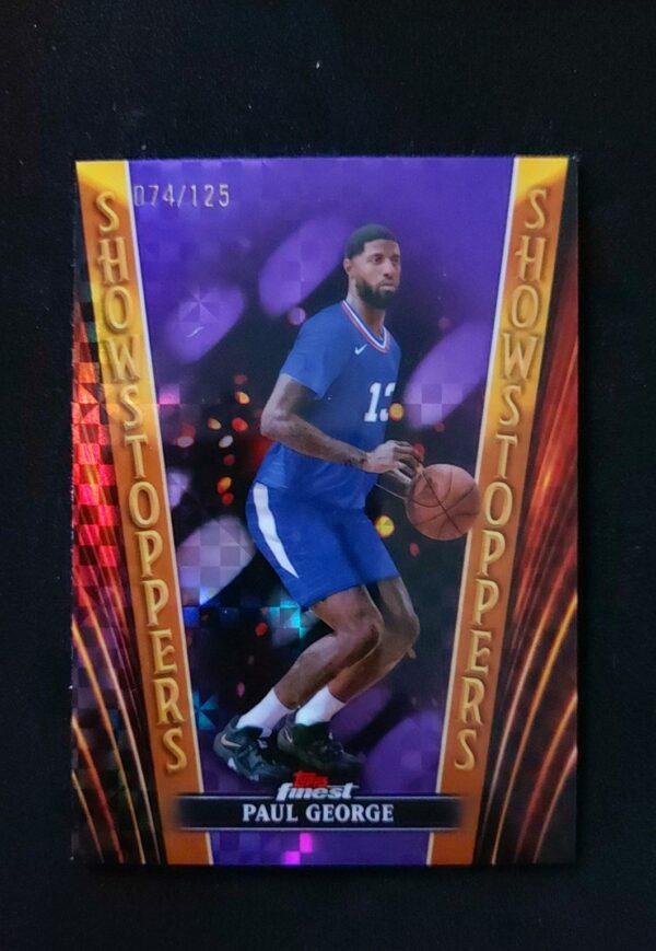 2023-24 Topps Finest Showstoppers Paul George 074/125