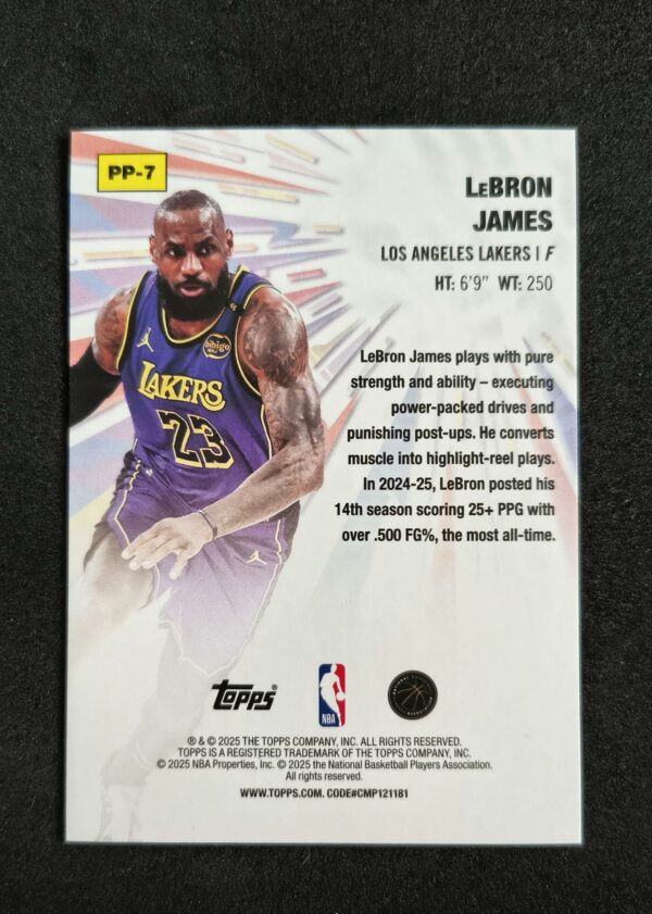 2025-26 Topps Power Players Lebron James #PP-7