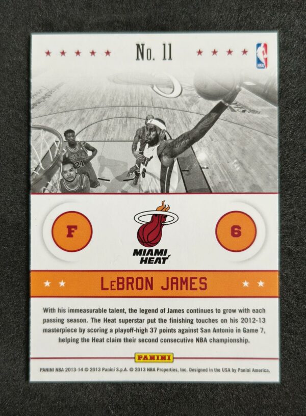 2013-14 Panini NBA Above the Rim Trademark Moves Lebron James #11