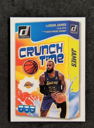 2024-25 Panini Donruss Crunch Time Lebron James #4 Press Proof Gold