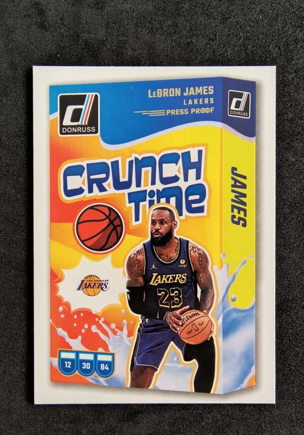 2024-25 Panini Donruss Crunch Time Lebron James #4 Press Proof Gold