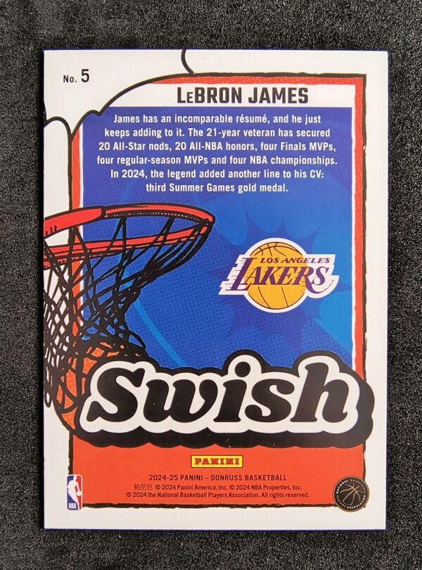 2024-25 Panini Donruss Swish Lebron James #5