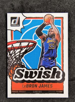 2024-25 Panini Donruss Swish Lebron James #5 Press Proof Gold