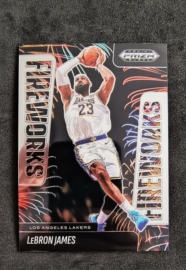 2024-25 Panini Prizm Black Fireworks Lebron James #3