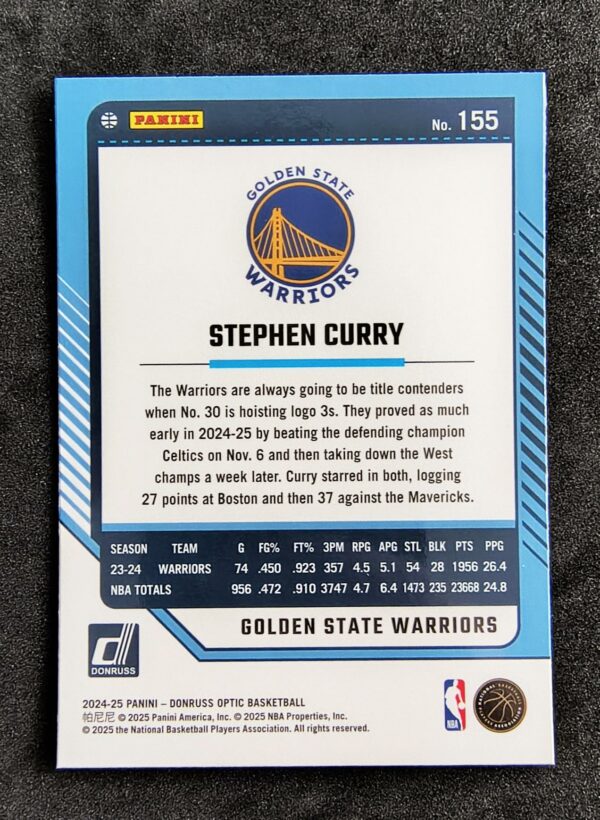 2024-25 Panini Optic Stephen Curry #155