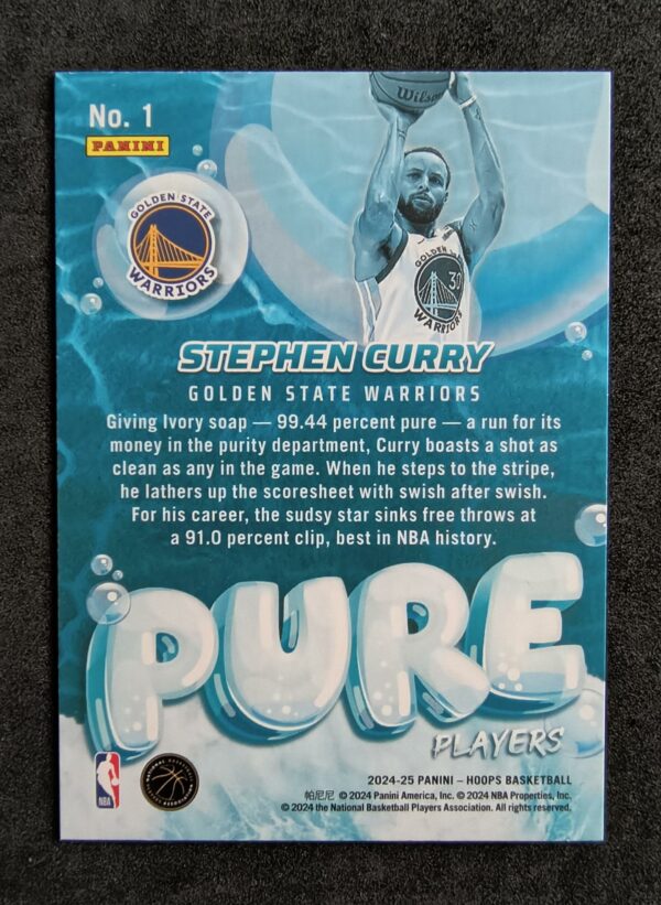 2024-25 Panini Hoops Pure Players Stephen Curry #1