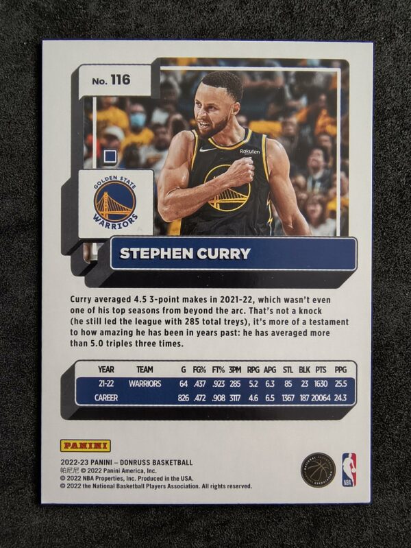 2022-23 Panini Donruss Stephen Curry #116