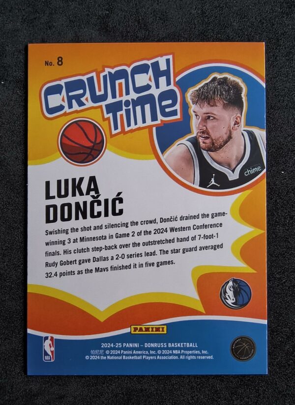 2024-25 Panini Donruss Crunch Time Luka Doncic #8