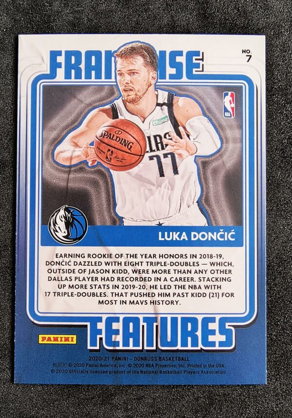 2020-21 Panini Donruss Franchise Features Luka Doncic #7